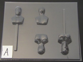428sp Spider Dude 3D Chocolate Candy Lollipop Mold FACTORY SECOND